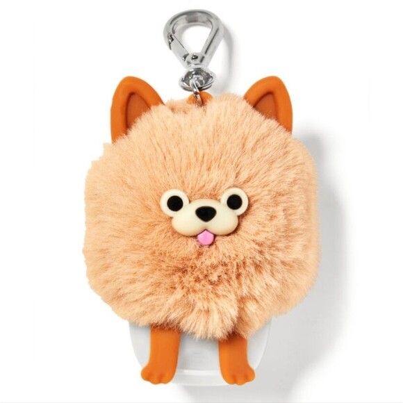 BBW Pomeranian Pup Dog PocketBac Holder Rare Find Soft Faux Fur New OOS - Picture 10 of 10